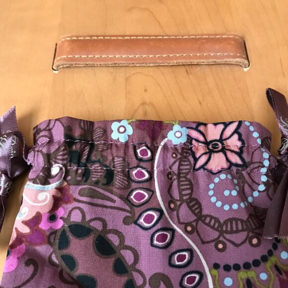 Brighton Purple w/Paisley Jewelry Pouch w/Purple Logo Ribbon Drawstring - Picture 5 of 7